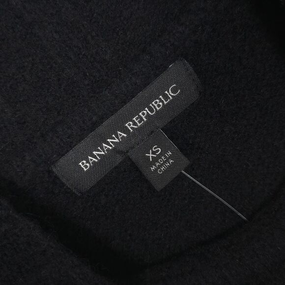 Banana Republic NEW Sweater Dress WOOL YAK HAIR Size XS Black Red Fair Isle Knit - Picture 3 of 9